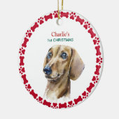 Waterverf Kerstmis met Kerstmis Keramisch Ornament