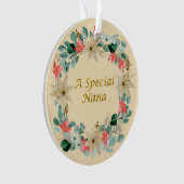 Waterverf Kerstmis met speciale nana Ornament (voorkant)