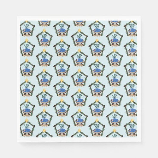 Waterverf kerstmis servet (Voorkant)