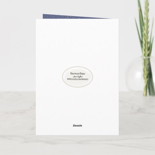 Waterverf Kerstmis Snowman Feestdagen Kaart (Achterkant)