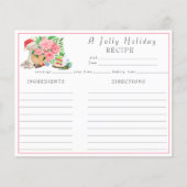 Waterverf kerstmixer met vakantiedesserts (Voorkant)