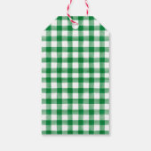 Waterverf kerstMode meisje met bomen Cadeaulabel (Achterkant)