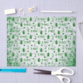 Waterverf kerstpatroon tissuepapier (Craft)