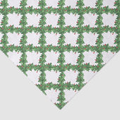 Waterverf Kerstrooster Holly Garland Tissuepapier (Detail)