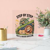 Waterverf kerstschildpad acryl bord (Huwelijk)