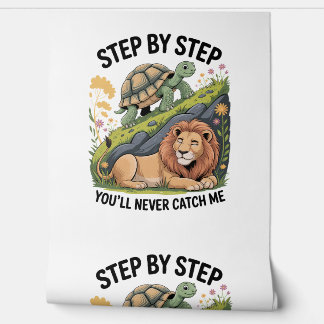 Waterverf kerstschildpad behang