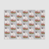 Waterverf kerstsiamese kat Pattern Tissuepapier (Voorkant)