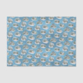 Waterverf kerstsnowy Forest Scenes Pattern Tissuepapier (Voorkant)