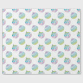 Waterverf kerstversiering cadeaupapier (Vlak)