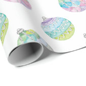 Waterverf kerstversiering cadeaupapier (Rol Hoek)