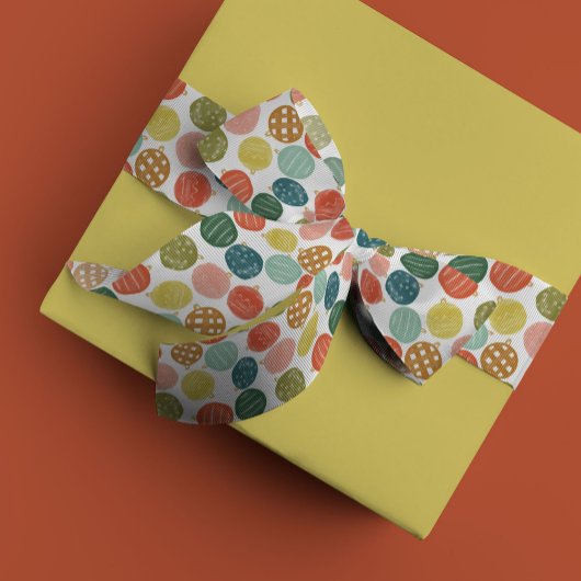 Waterverf kerstversiering lint