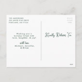 Waterverf kerstversieringsfoto feestdagenkaart (Achterkant)