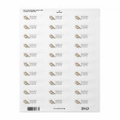 Waterverf Kestrel Sparrow Hawk Falcon Bird Custom Etiket (Full Sheet)