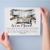 Waterverf keuken Verandering van adres dat we hebb Flyer (Hand)