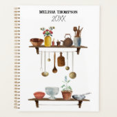  Waterverf keukengerei met retro Planner (Voorkant)