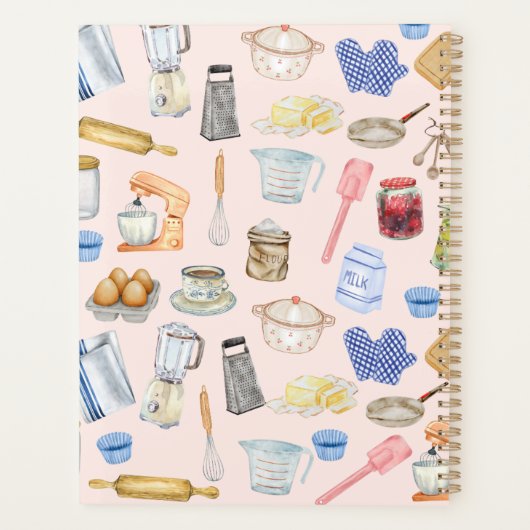 Waterverf keukenplanner planner (Achterkant)