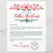 Waterverf kinderbrief van de kerstman (Voorkant)