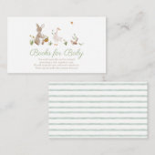 Waterverf  kinderdagverblijf rijmt eend informatiekaartje (Voorkant / Achterkant)