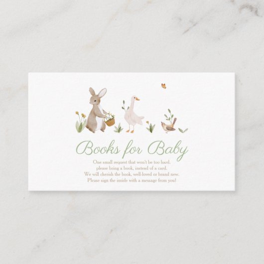 Waterverf  kinderdagverblijf rijmt eend informatiekaartje (Voorkant)