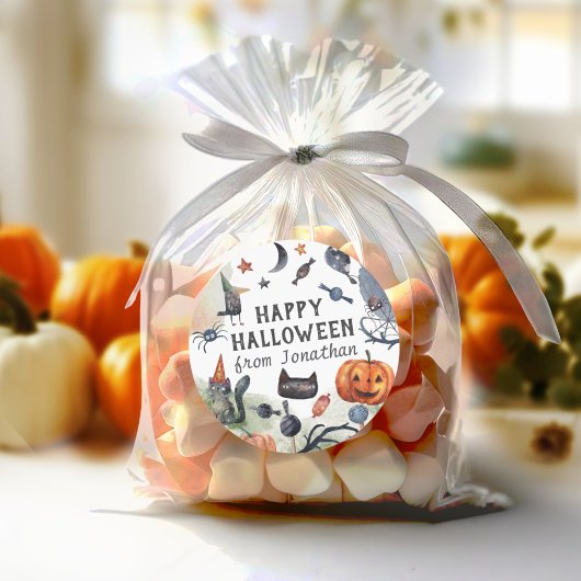 Waterverf kinderen Birthday Halloween Ronde Sticker