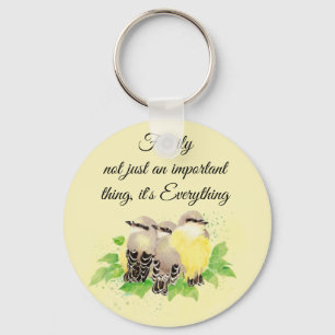 Waterverf Kingbird Inspirerend Family Quote Ar Sleutelhanger
