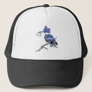 Waterverf Kingfisher Bird Wildlife Natuur Art Trucker Pet