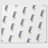 Waterverf Kingfisher Cadeaupapier (Vlak)