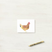 Waterverf kippen bij grootmaaltijd rustische vinta post-it® notes (Op bureau)
