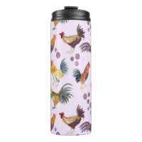 Waterverf kippen Eieren Barnyard Hens Paars