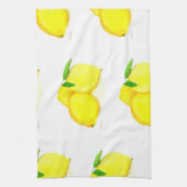 waterverf Kitchen Citrustropische citroenen Theedoek (Verticaal)