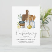 Waterverf Kitchen Goods Housewarming Party Kaart (Staand voorkant)