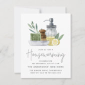 Waterverf Kitchen Housewarming Party Petite size Kaart (Voorkant)