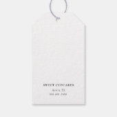 Waterverf Kitchen mixer bakkerij Dank u Gift Label Cadeaulabel (Achterkant)