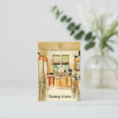 Waterverf Kitchen Visitekaartje (Staand voorkant)