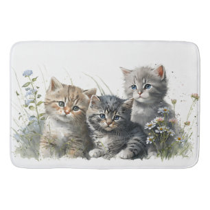 Waterverf Kittens in Grass Badmat