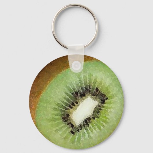 Waterverf Kiwi - Sleutelhanger (Voorkant)