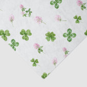 Waterverf klap bladeren en bloemen Bleek groen Tissuepapier (Detail)