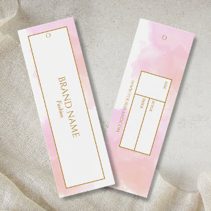Waterverf Kleding Hang label witgoud Mini Visitekaartjes