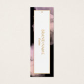 Waterverf Kleding Hang label | Zwart goud Mini Visitekaartjes (Voorkant)