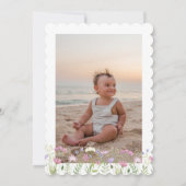 Waterverf Kleine bloem 2e verjaardag Kaart (Achterkant)