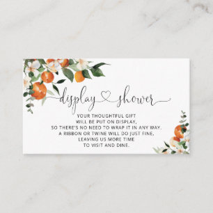 Waterverf kleine keukendouche informatiekaartje