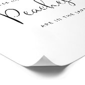 Waterverf kleine perziken raden hoeveel perziken poster (Hoek)