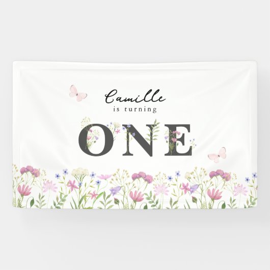 Waterverf kleine vogelbanner spandoek (Horizontaal)