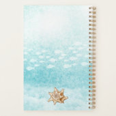 Waterverf kleine zeemeermin spiraalfoto-Planner Planner (Achterkant)