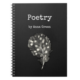 Waterverf Kleurenschrijvers veren poëzie Notitieboek
