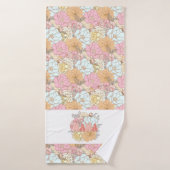Waterverf Kleurig floreel patroon mama Badhanddoek (Badhanddoek)