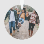 Waterverf kleurrijke kerstbomen ornament (achterkant)