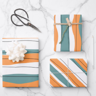 Waterverf kleurrijke papierbladen, matte inpakpapier vel