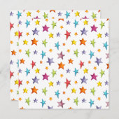 Waterverf kleursterren werpen kussen (Voorkant / Achterkant)
