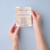 waterverf knipoogroze schoonheidssalon flyer (Hand)